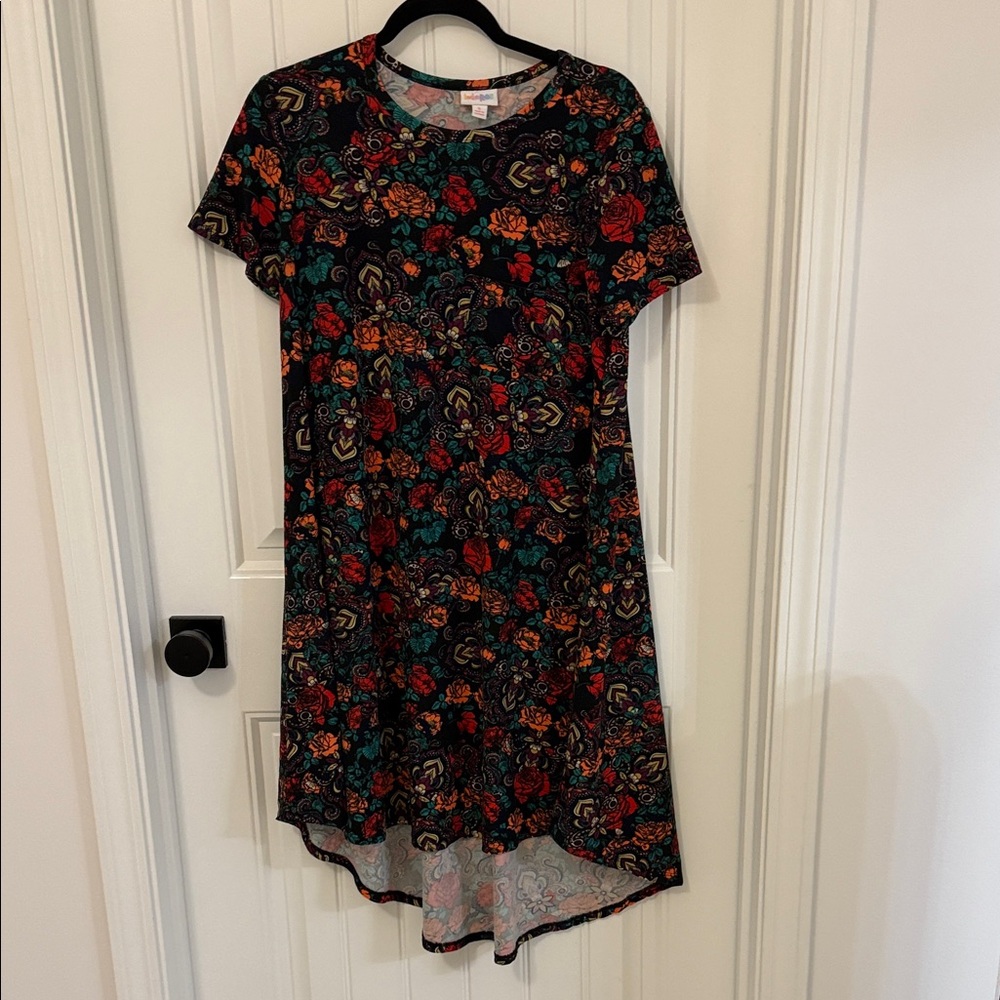 LuLaRoe Multicolor Floral High Low Dress
